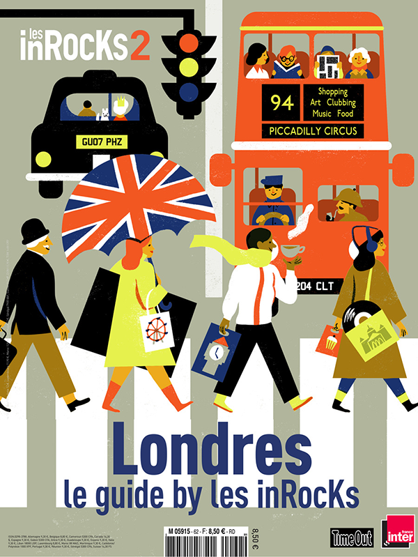 inrocks London cover virginie morgand piccadilly abey road queen bus Guide