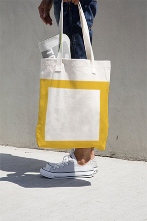 porto University projects yellow design graphic Tote box Packaging branding 