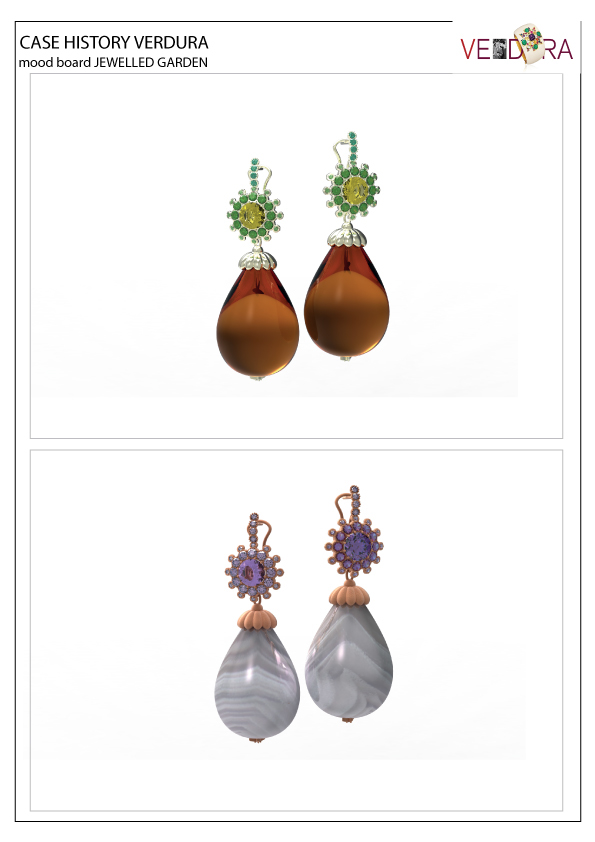 fine jewelry verdura 3D brooch earrings bracelet