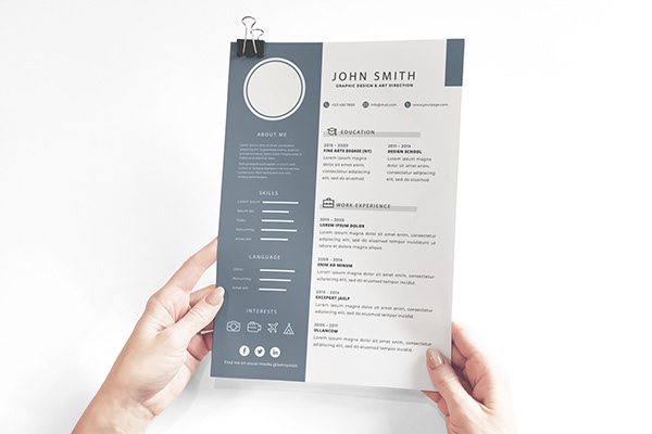 Free Download Corporate Resume Template