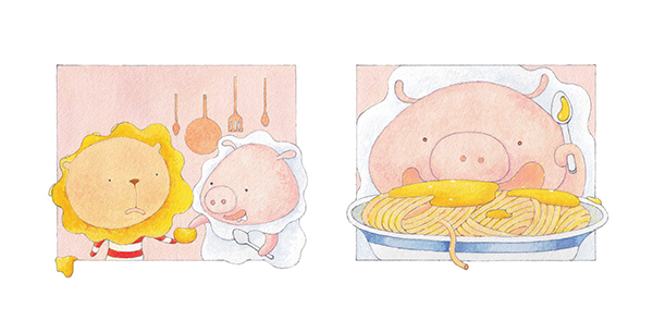 Butter Lion Picture Book Illustrations / May 2017