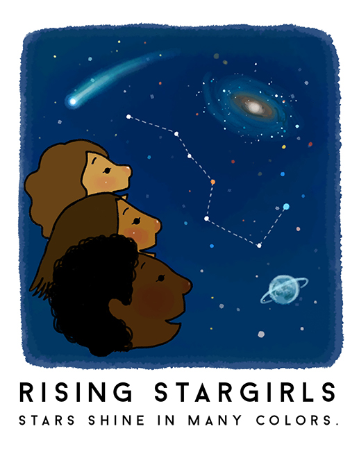 Rising Stargirls Aomawa Shields ucla astronomy Harvard planet big dipper Logo Design logo multicultural