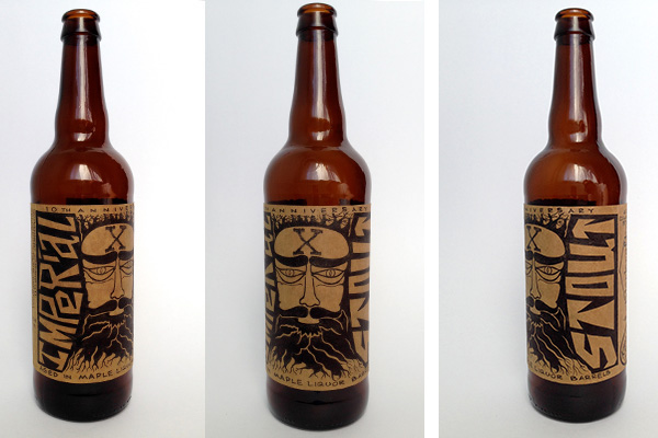 HAND LETTERING beer label