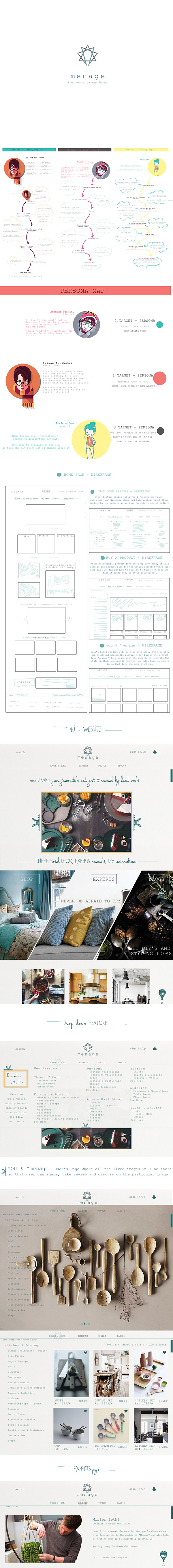 MENAGE-Home Decor, Website Design