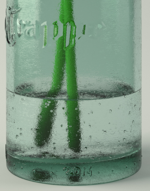 flower water Plant 3D art bottle
