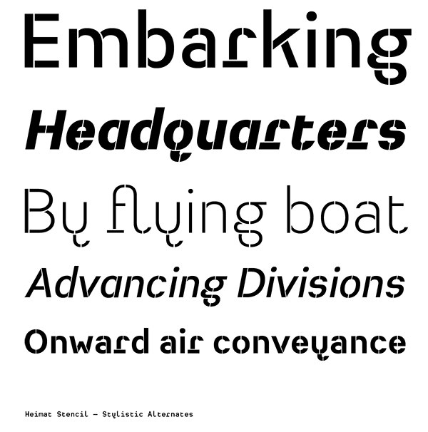 Typeface font type design Atlasfonts Atlas Font Foundry sans serif stencil