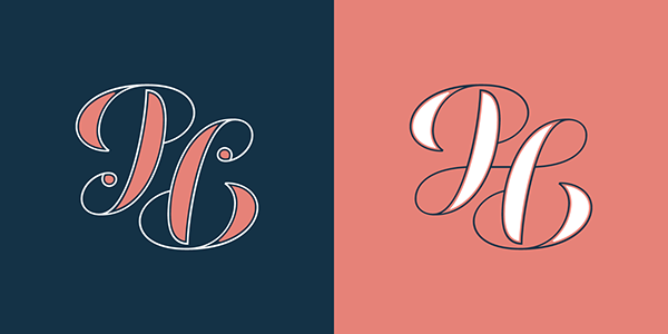 pl monogram ambigram logo Pedro Leal Typeface