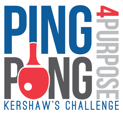 charity pingpong claytonkershaw challenge tees paddles merchandising banners organization baseball sports nonprofit