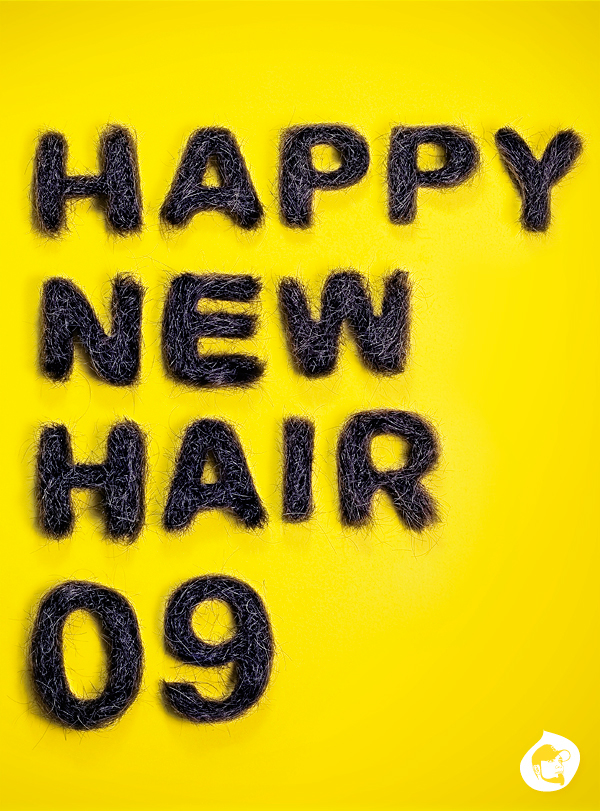 hair hairy happy new year 5ive 2009 france oslo norway Paris wish best thoughts yellow head type organic living photo handmade Selfmade made human hand-made hair spray homemade hår