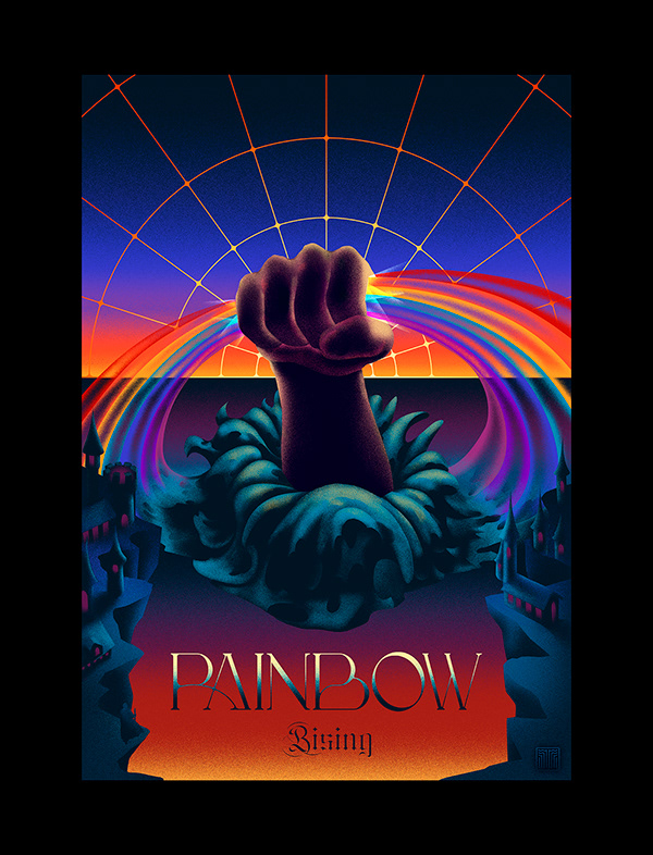 Rainbow Rising album redesign