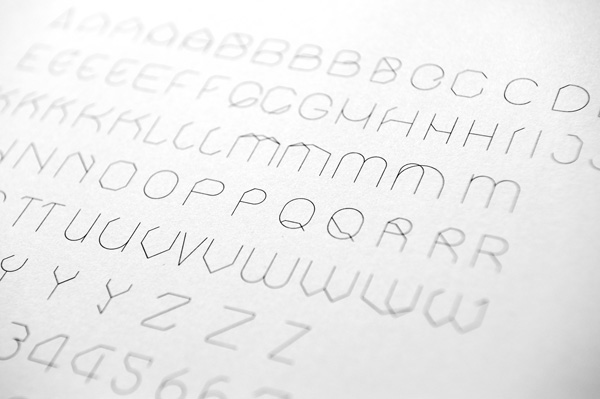 photographer Corporate Identity custom typeface