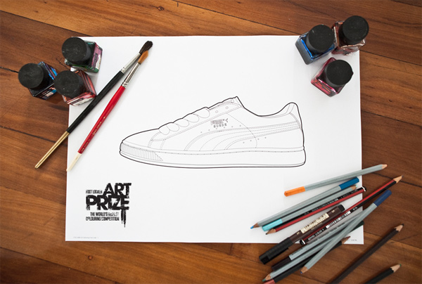 Foot Locker art prize logo sneaker art sneaker culture