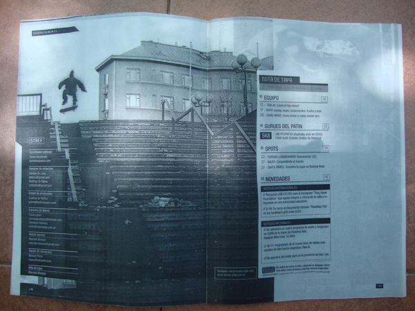 tipografia catedra cosgaya cosgaya fadu uba fanzine revista Tony Hawks skate slide