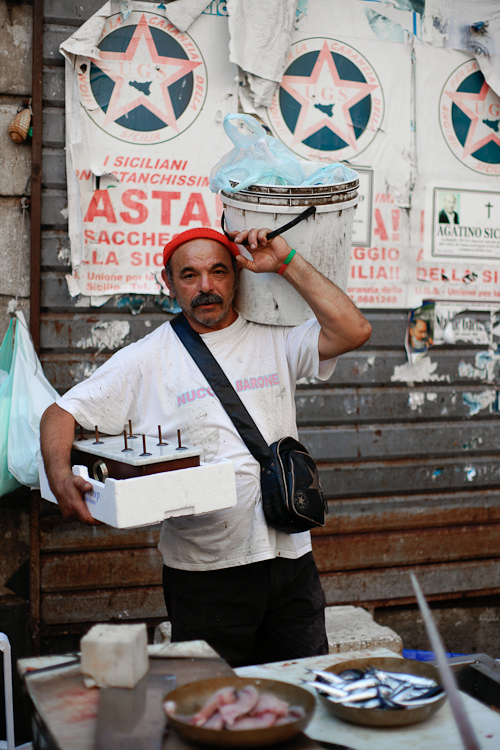 Italy reportage markets people fish sicily