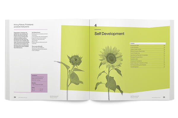 management deisgn colour vivid adelaide de.co print Australia directory AIM training stock pink pie