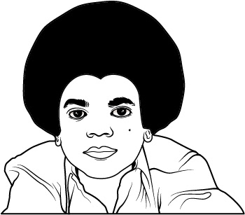 vector music pop star Michael Jackson ILLUSTRATION  digital art