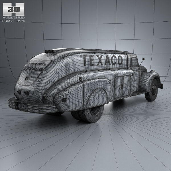 dodge Retro retro truck Truck 3ds max 3D model 3D 3d modeling Render art