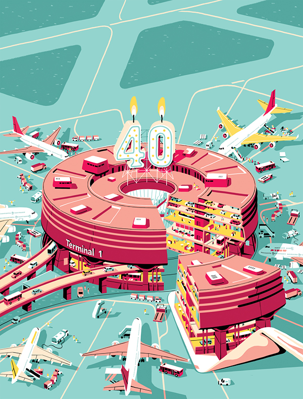 40 years: Charles de Gaulle Airport