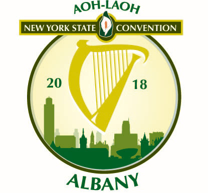 logo irish Irish American AOH graphic design  adobe illustrator harp albany ny New York