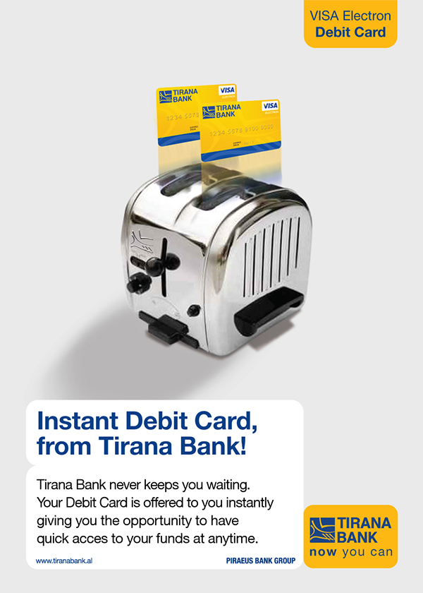Instant Debit Card (Tirana Bank) on Behance