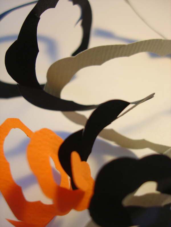 Carsten Juhl art paper spirals cutting