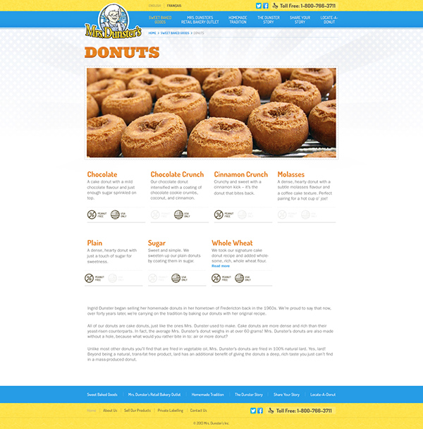 Donuts Website redesign