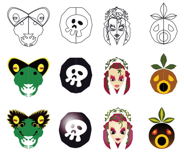 zelda Majora's Mask Legend of Zelda poster masks Nintendo N64 Video Games Gaming vector Fan Art legend 3ds link Games