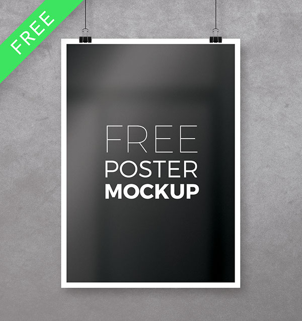 Free Poster Mockup | PSD