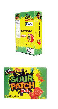 Sour Patch Kids duncan packaging design