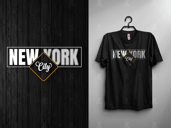 Trendy New York T-shirt Design