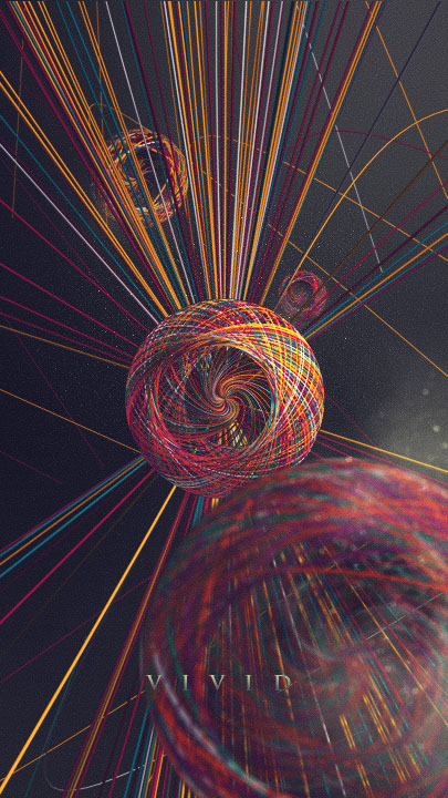abstract colours colors thread strings ball video projection pitch styleframes building experimental 3D 2D eyebelieve