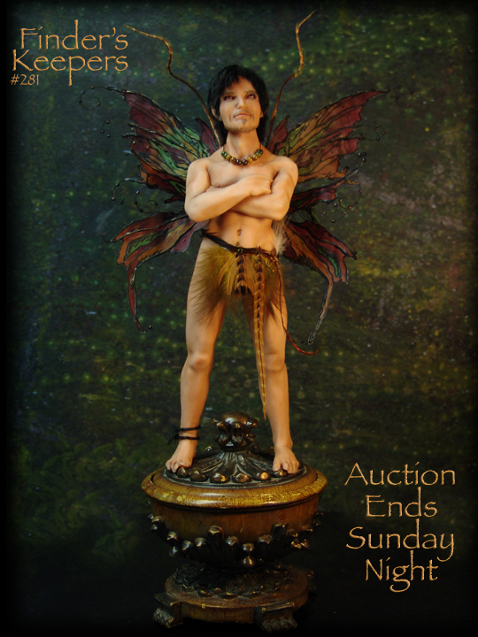 polymer clay sculpture faerie fairy male figure nude gay interest eBay magick fantasy Sculpt statue doll art doll