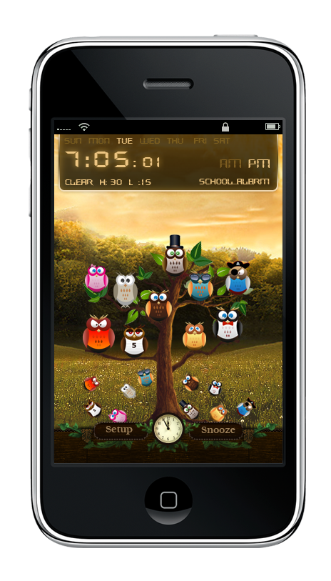 Mobile app  grapic owls  iphone  iphone design