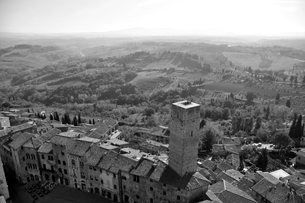 Tuscany toscana Tuscan Italy Photography  black and white Landscape towns rustic old light weston Weston Baker