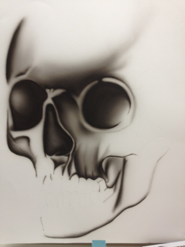 airbrush practicing