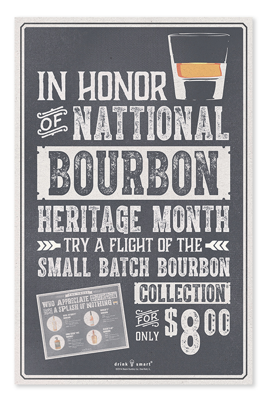 Poster Design Tasting Mat Beam Suntory bourbon digital ad