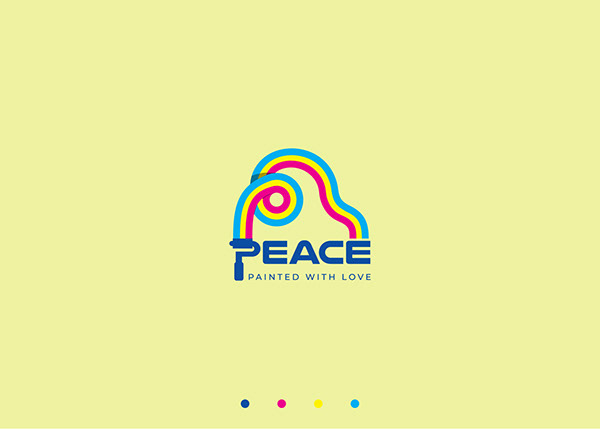 Peace paint, Paint company logo, Modern logo