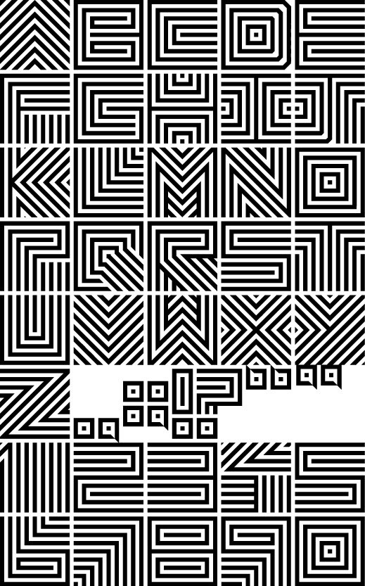 stripe  font Typeface awesome creative free hue rhythm black and White