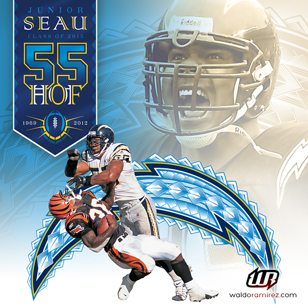 Junior Seau: Hall of Fame Induction Concept Art on Behance