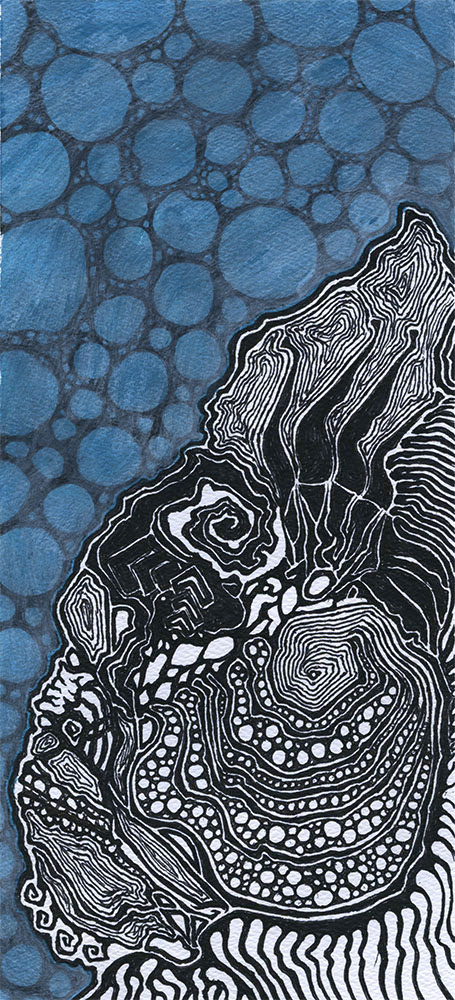graphic surreal surrealism detail linework freehand series pattern