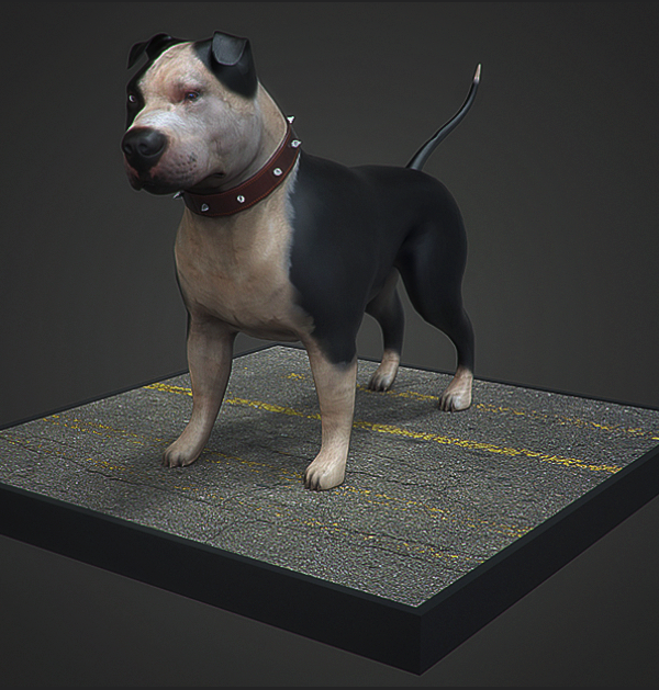 3D Character XSI Zbrush photoshop modeling texturing modelado softimage dog