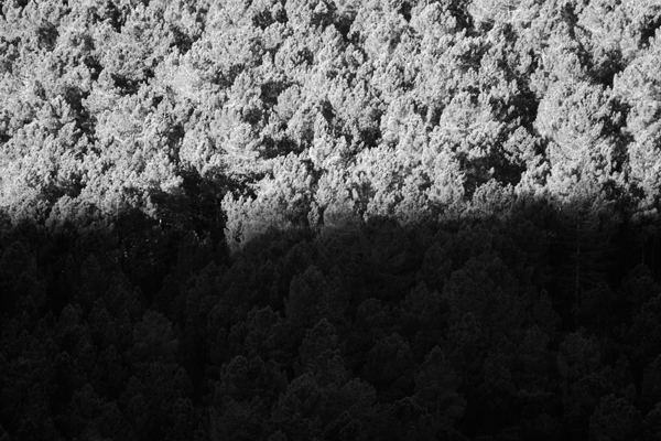 mountain ombra shadow Italy black night