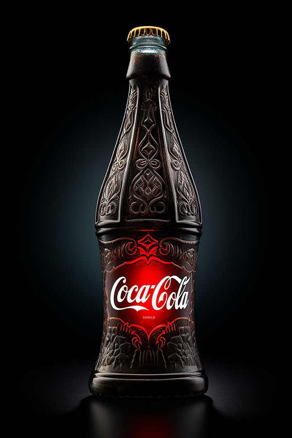 Retro Coca-Cola Bottles that has never existed