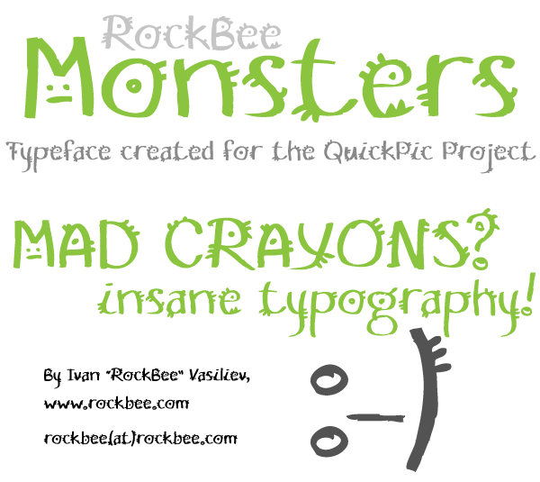 Typeface custom typeface mad script rockbee fonts