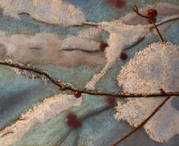 Winterberries snow trees closeups