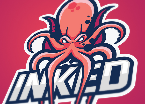 INKED Mascot Logo
