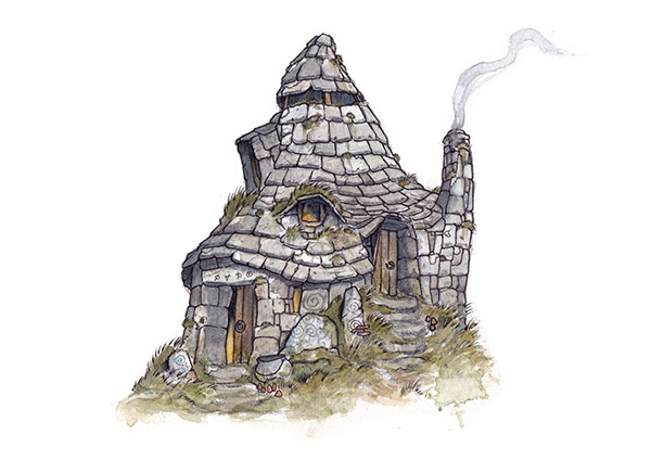 The Witch's Hovel - Animated Illustration.