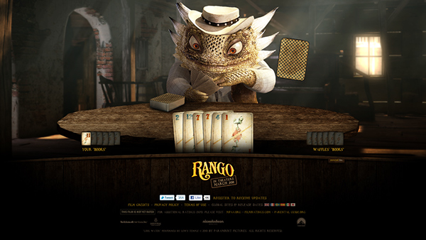 Rango Paramount Pictures Paramount movie websites Games