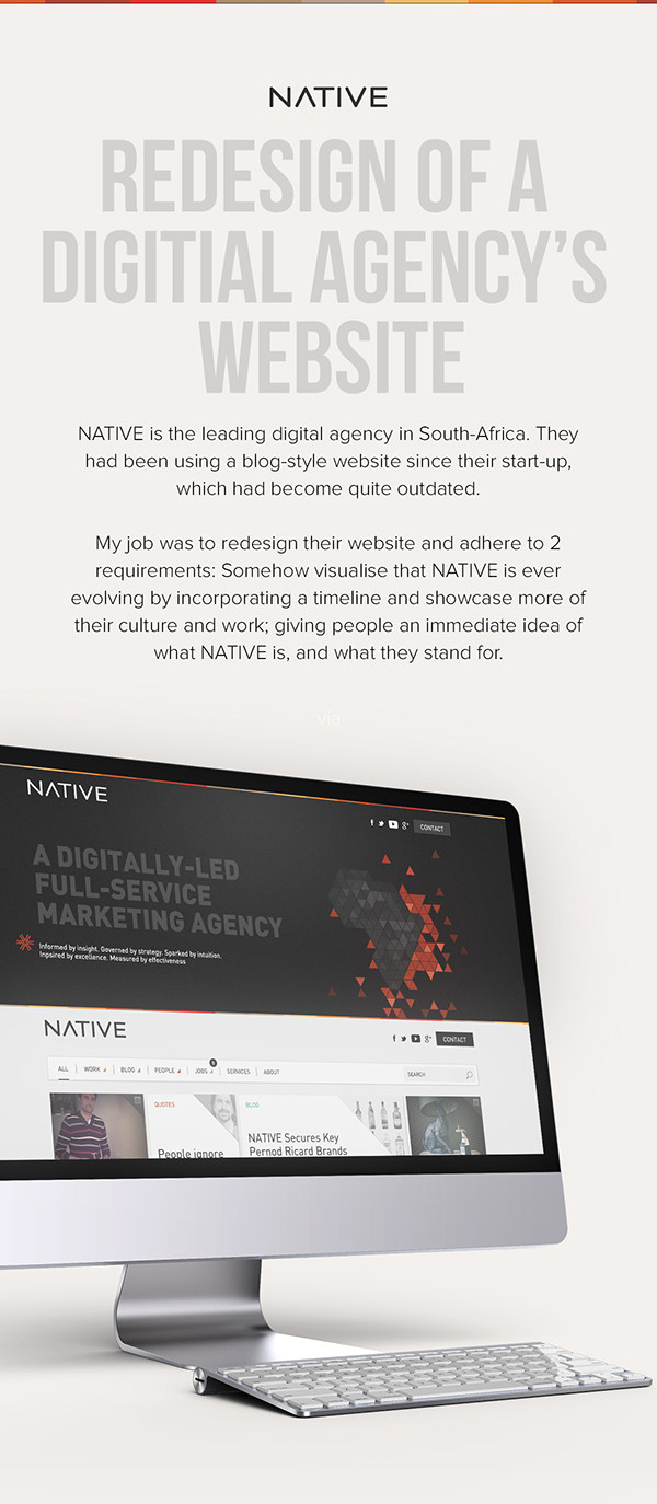 Redesign of a digital agency's website