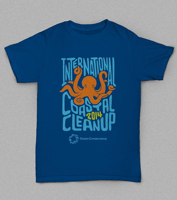 International Coastal Cleanup T Shirt Design On Behance